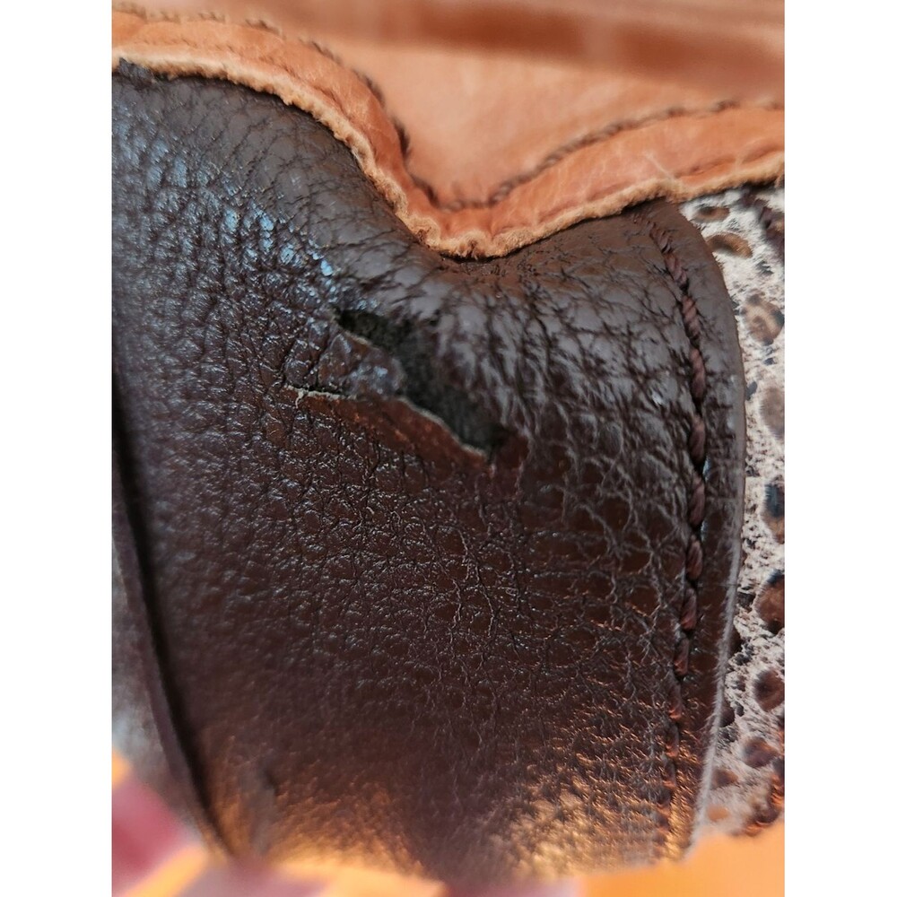 The Sak Kendra Satchel, two-tone brown and black leather - Picture 7 of 7